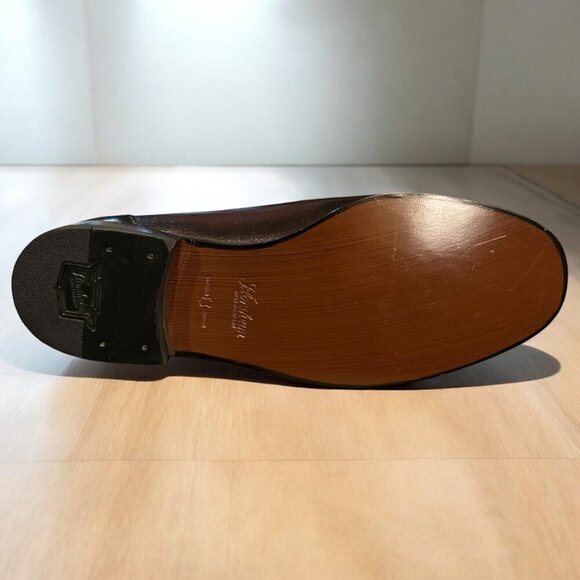 Florsheim Como Moc Toe Strap Loafer | 3E Extra Wide | Black Cherry | Size 10.5 - Picture 7 of 10